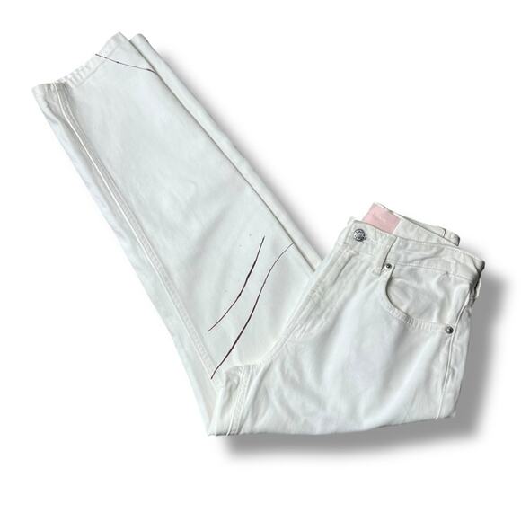 Everlane The High rise Straight Leg ankle jeans with paint splatter - Picture 2 of 8